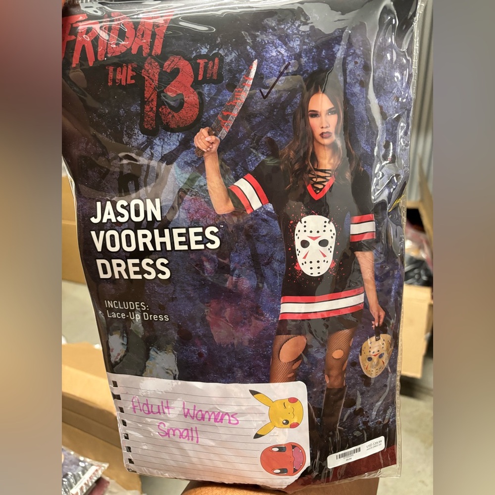 Adult Women’s Small Jason Voorhees Hockey Dress – Friday the 13th